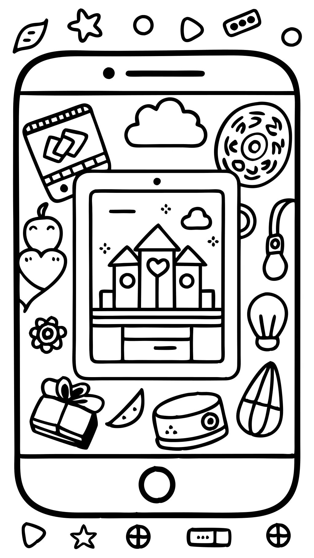 app that will turn my drawings into coloring pages